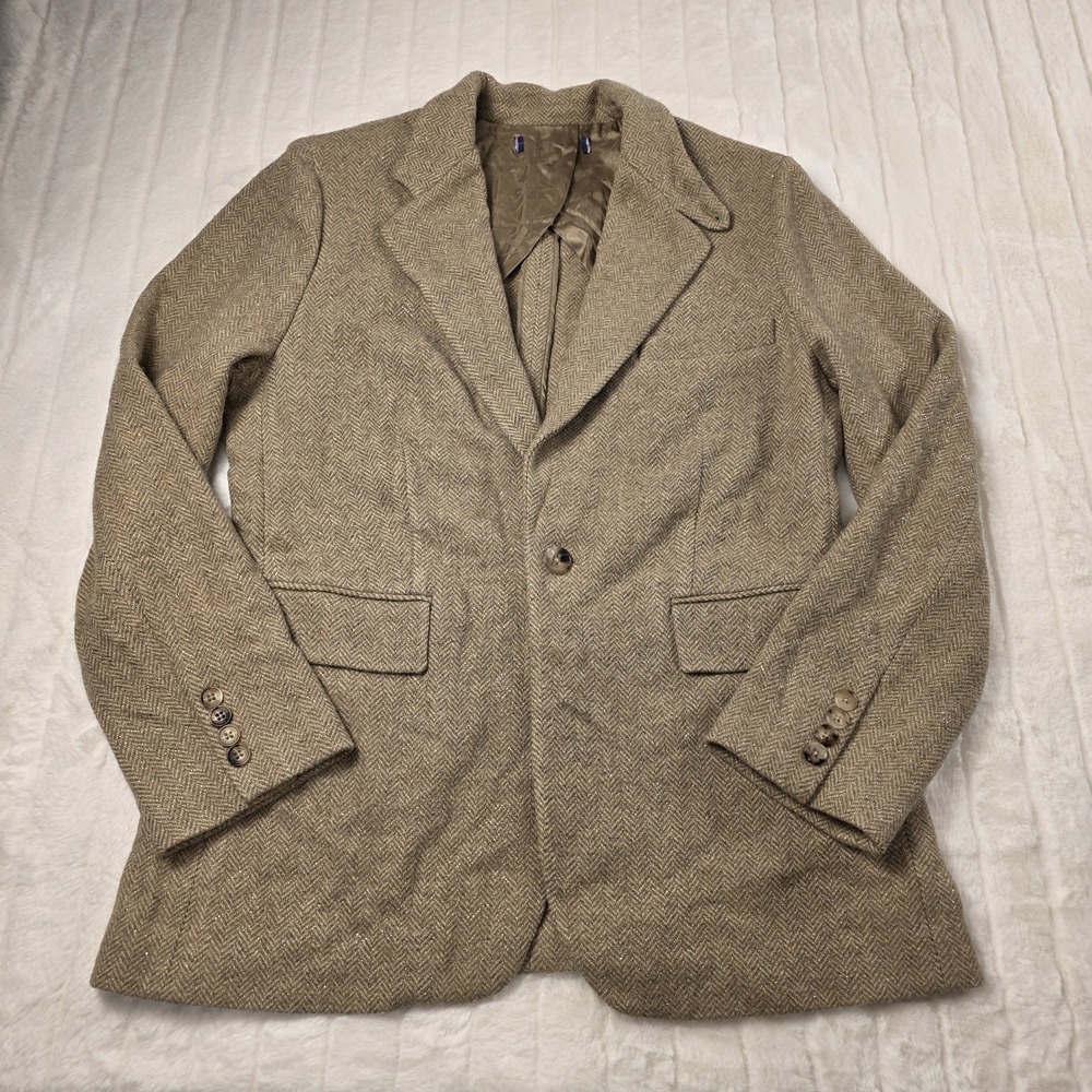 Ralph Lauren Purple Label Cyndee Embellished Herringbone Jacket Size 12 $2490